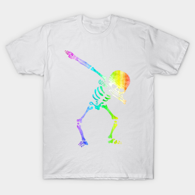 Dabbing Skeleton Halloween Funny Zombie Dab Dance T-Shirt-TOZ